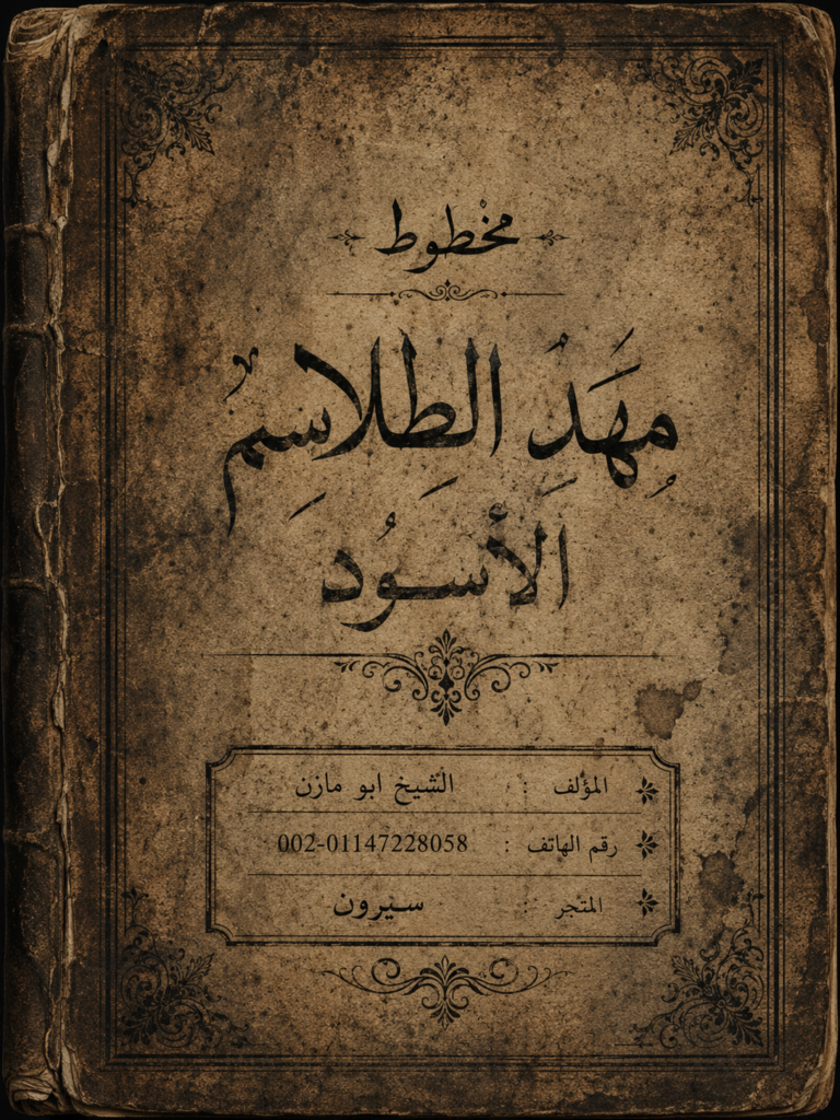 مخطوط مهد الطلاسم الأسود|The Black Talismans Cradle Manuscript